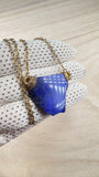 handmade lapis lazuli anhänger kette afghanistan mit stein anhänger naturstein schmuck von wonderworks lapis lazuli anhänger mit edelstalkette